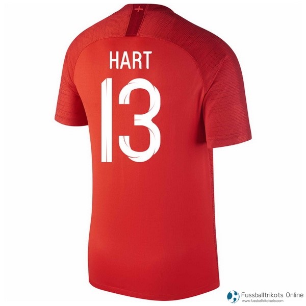 England Trikot Auswarts Hart 13 2018 Rote Fussballtrikots Günstig